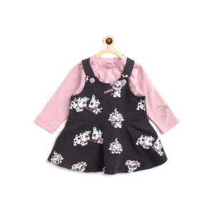 Ensemble chicco T-shirt et jupe salopette imprimé Réf:00759 – Image 1