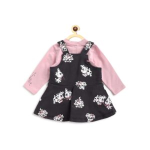 Ensemble chicco T-shirt et jupe salopette imprimé Réf:00759 – Image 2