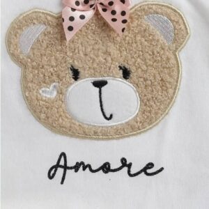 Chicco T-shirt col Claudine imprimé couleur crème pour fille Réf:67867 – Image 2