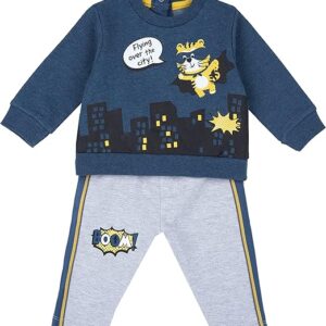 Ensemble Chicco d'hiver molletonné avec sweat et pantalon.Réf:00722 – Image 1