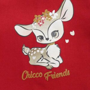 Robe chemise rouge à manches longues pour fille chicco Réf:00608 – Image 3